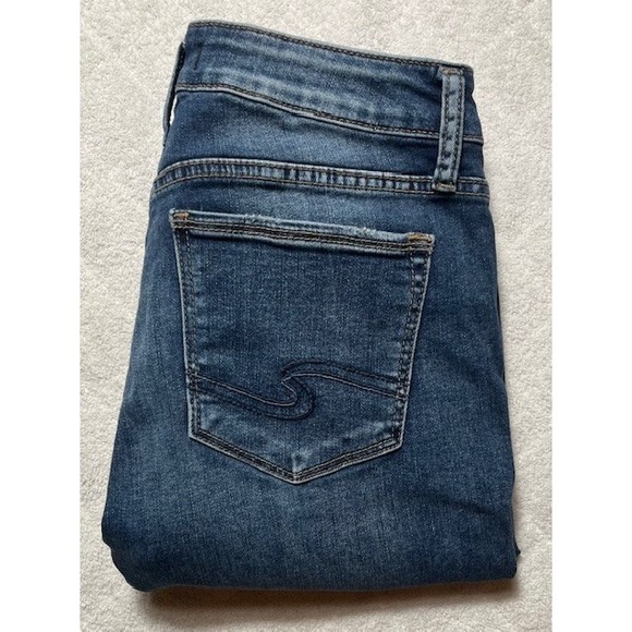 Silver Jeans Co. Womens 29x31 Avery High Rise Curvy Fit Straight Leg-1078 - Picture 3 of 8